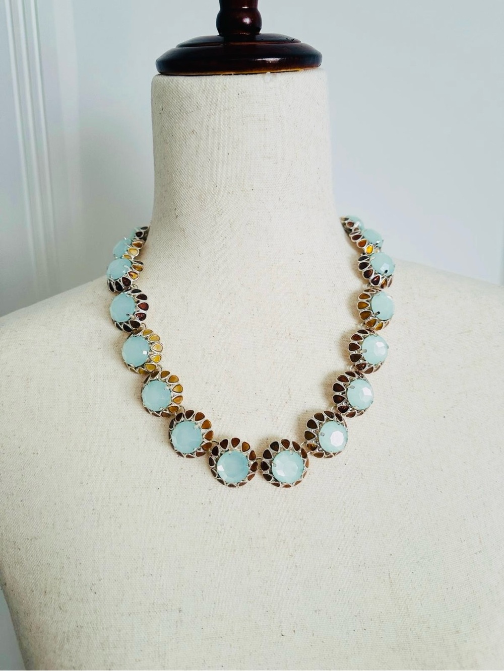 A Baublebar Women's Necklace Vintage 40's Look Chunky Rhinestone Elegant EUC